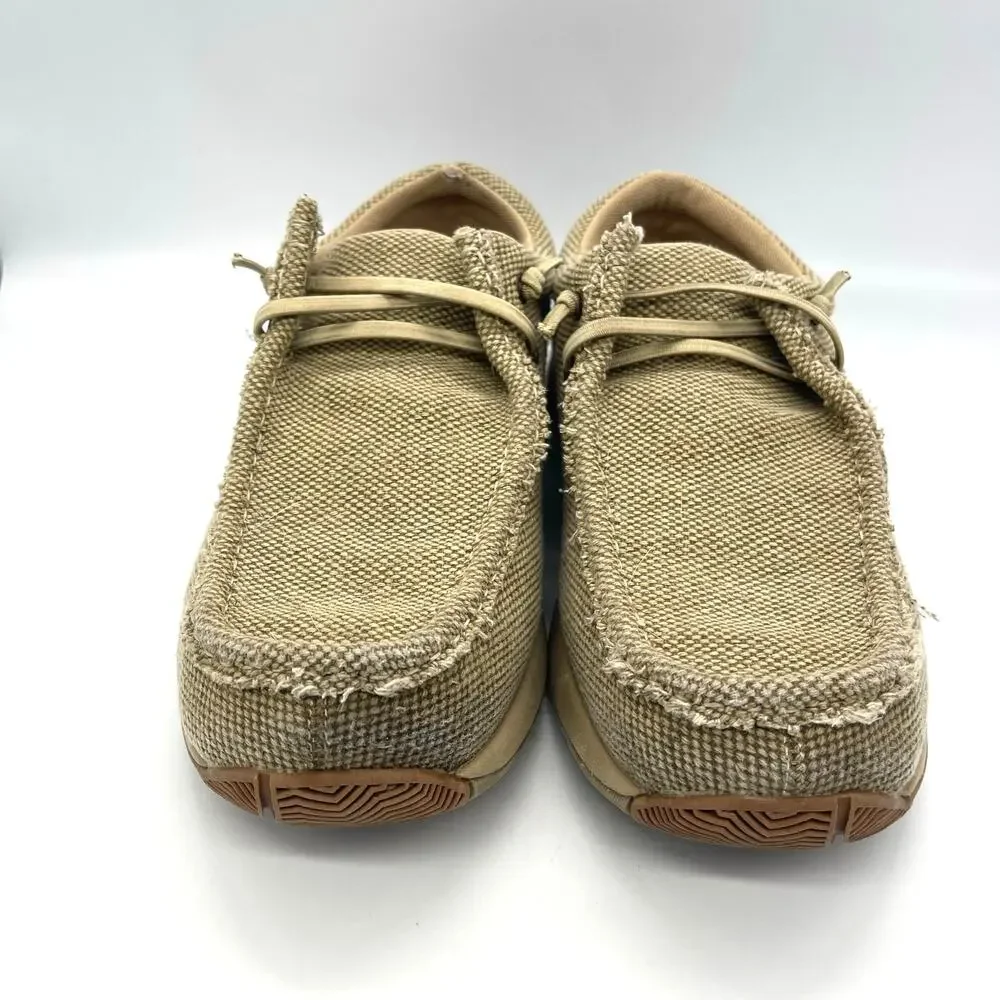 Roper Men's Clearcut Low Casual Chukka Shoes Tan w/ Textile Upper Size 9.5